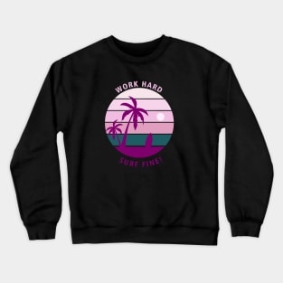 Summer Full Of Surfing Crewneck Sweatshirt